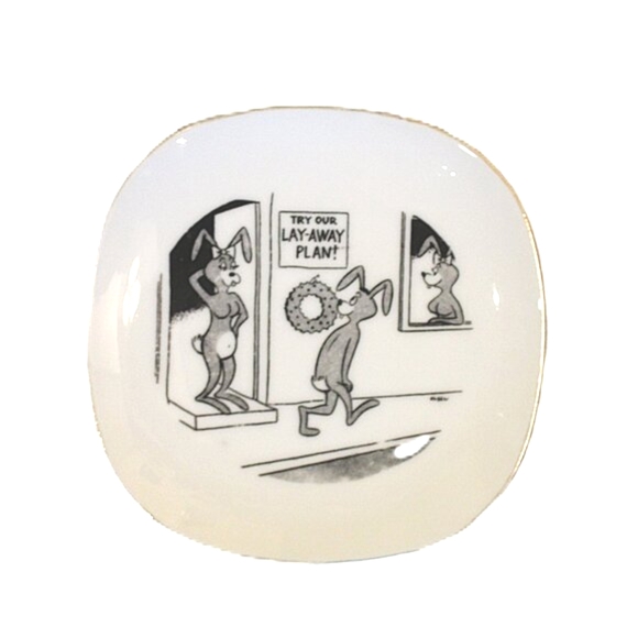 Trinket Dish Humor Mid Century vintage collectible - Picture 1 of 6